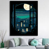 Painting by Numbers: Cat in the Moonlight Magic